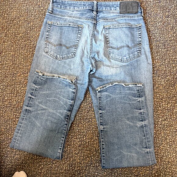 American Eagle Extreme Flex 4 Light Wash Jeans Mens 32x32 - Picture 2 of 5